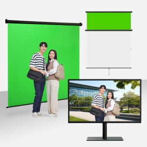 크로마키스크린 유튜브 크로마키 원터치 배경 촬영 롤 스크린 대형 2Mx3M