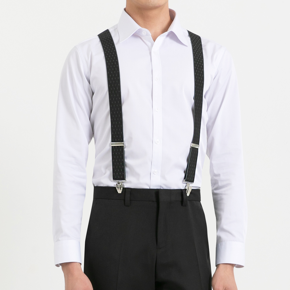 조이티 클래식 싱글 클립 서스펜더 멜빵 GC다이아몬드 성인남성 바지고정 집게