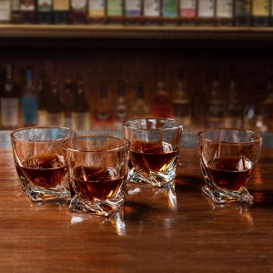 빈토리오 스월 위스키잔, 4개입 (온더락 글라스 세트)