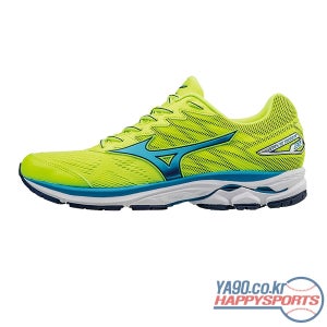 [미즈노] 미즈노 웨이브 라이더 20 런닝화 3050 (옐로우/블루)