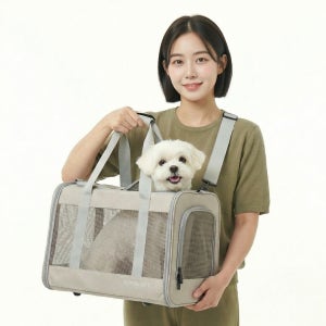 소유라이프 고양이 강아지 이동장 애견 기내용 캐리어 산책 포대기 케이지 슬링백 가방
