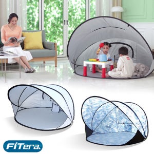 핏테라 1초 원터치 그늘막 텐트 1인용 2인용 캠핑 차박 야외 나들이 돗자리 햇빛차단