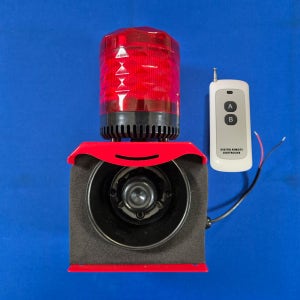 SF-512 DC 리모컨 경광등 50m 원격조정 싸이렌 경고방송 자동안내방송 위험경보기