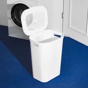 생활백서 대용량 빨래바구니 60L 패브릭 이동식 빨래통 세탁바구니 세탁물바구니 바스켓