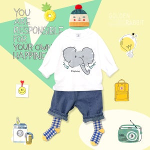 [봄가을] 리틀래빗 코끼리 긴팔티