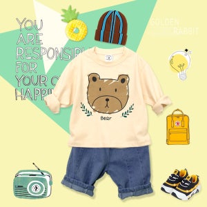 [봄가을] 리틀래빗 곰곰 긴팔티