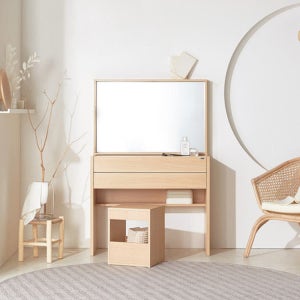 트루베퍼니처 에세이 보니 사각 와이드거울 콘솔화장대