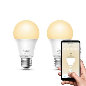 티피링크 Tapo L510E 스마트 조광 전구 LED 조명 E26소켓 8W, 전구색, 2개