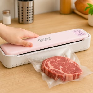 베네프 가정용 음식 국내 생산 무선 진공포장기+포장백 10장 JVS-004
