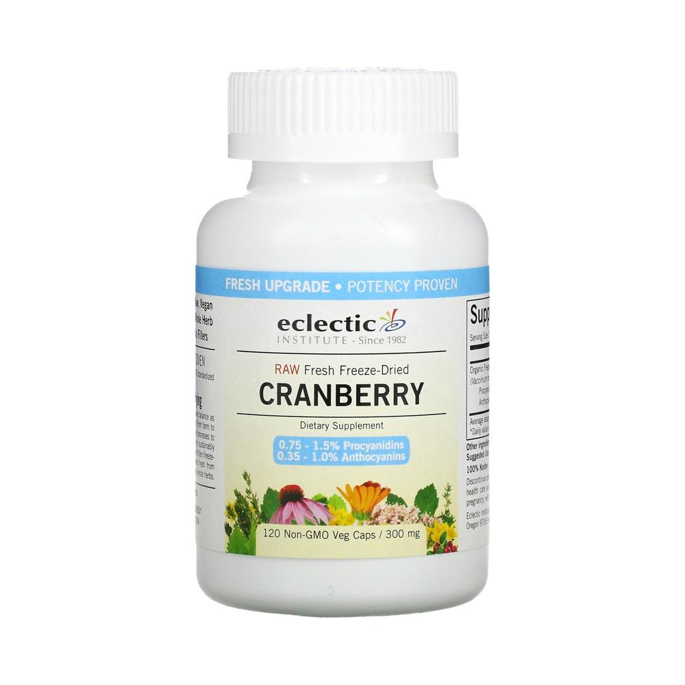 <b>이클레틱 인스티튜션</b> 동결건조 <b>크랜베리</b> 300mg 식물성 120캡슐