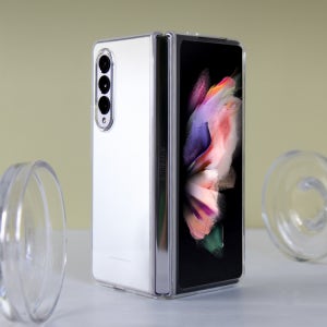 끼움 ZERO05 갤럭시 Z폴드3 변색없는 슬림 하드 투명 PC 케이스