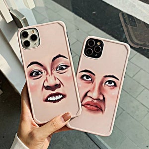아이폰12 케이스 독특한 특이한 웃긴 인싸얼굴 표정 TPU 슬림 젤리 미니 프로 맥스