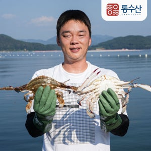 통수산 26년 서해안 가을 햇 활 숫꽃게 1KG 3-5미 내외
