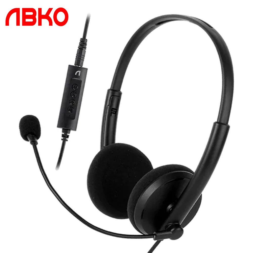 앱코 EH450 어학용 업무용 교육용 PC 유선 헤드셋