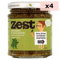 제스트 고수&바질 페스토 소스 165g 4병 Zest Coriander and Basil Pesto