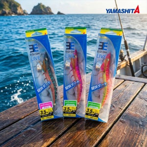 야마시타 에기왕 라이브 네온브라이트 2.5 3.0 3.5호 490글로우 무늬오징어에기
