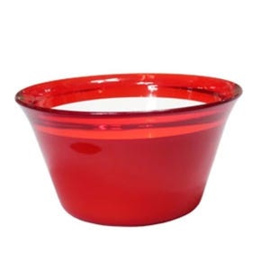 오마다 믹싱볼 샐러드볼 그릇 접시 원형 레드 19cm