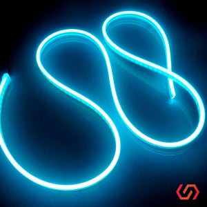 SB 12v V3 실리콘 면발광 아이스블루 LED바 글씨간판 아이라인 오토바이 자동차