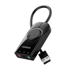 유그린 고급형 USB 외장형 사운드카드 어댑터 15cm, CM129