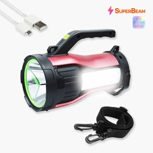 캠핑 랜턴 LED 충전식 대용량 손전등 써치라이트 후레쉬 순찰 경비 산책