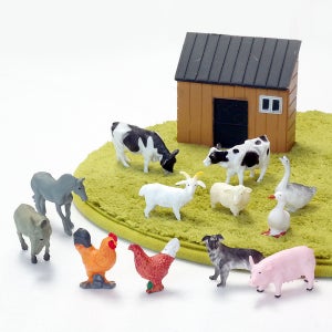 스테이앳홈 스몰월드 농장동물 피규어 12종 세트 farm animals