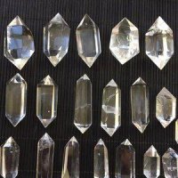 하키마 다이아몬드 석영 악세사리 Herkimer Diamond 헬키몬트 원석 더블 끝 큼직함