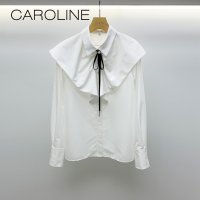 빅카라 셔츠 여자 캐주얼 국내 N645202C 넥타이 큰 정통 Caroline 가