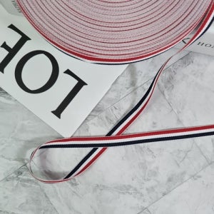리본 - 레드화이트블랙 포인트 ( 폭 10mm ) 포장리본 - 약 50yd(1롤) 포장 재료 diy