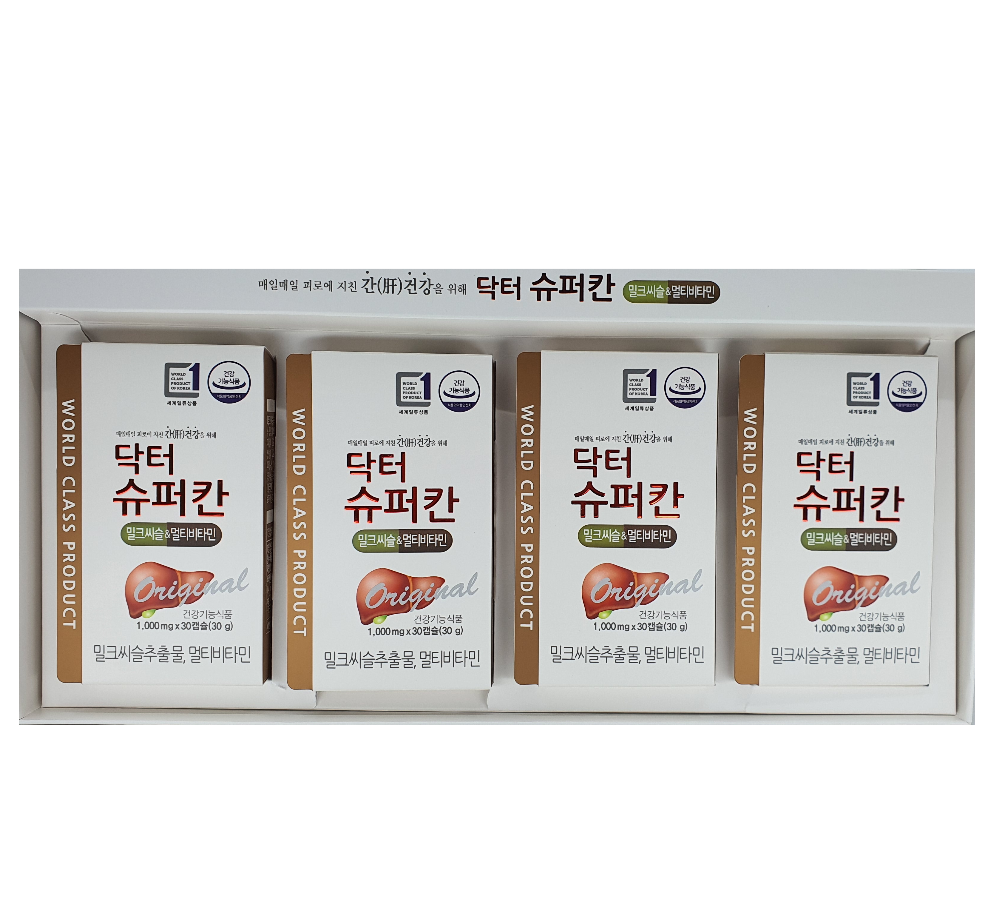 <b>에이치엘사이언스</b> 닥터슈퍼칸 1000mg x 30캡슐 x 4개입