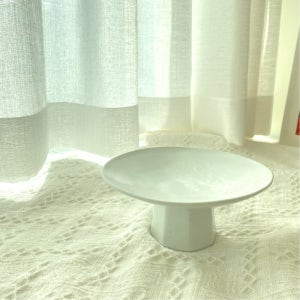 굽접시 각진형 이천도자기 돌상 플레이팅 플레이트 접시