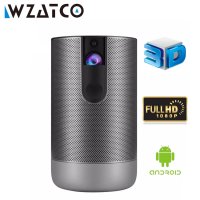 WZATCO D2 FULL HD 3D 동글 셋탑박스 내장형 프로젝터 가정용 빔프로젝터 관부가세포함 A/S