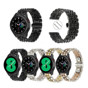 삼성 갤럭시 워치4 40 44mm 클래식 42 46mm 고급 메탈 스트랩 밴드 시계줄 SM-R860/R870/R880/R890N