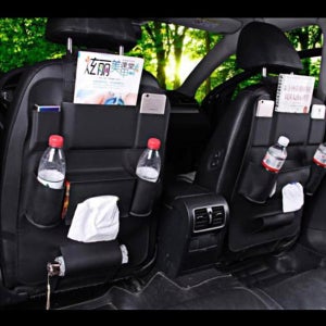 차량용 가죽 시트백 뒷좌석 사이드 포켓 자동차 수납 용품