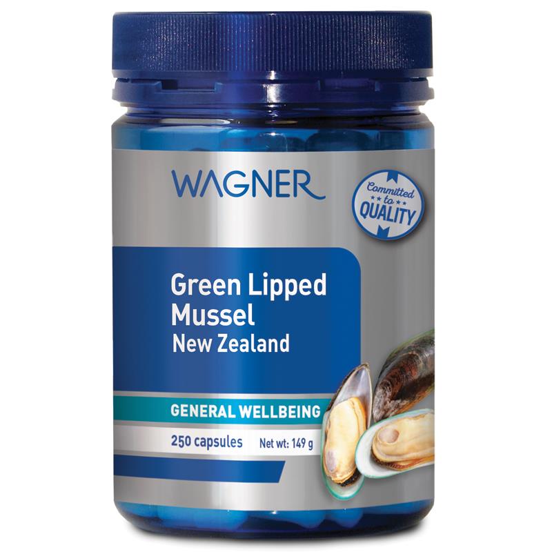 [와그너] 뉴질랜드 초록홍합 <b>Green</b> <b>Lipped Mussel</b> 500mg 250캡슐