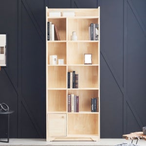 프레즐 책장 6단 원목 인테리어 서재 거실 틈새 높은책장