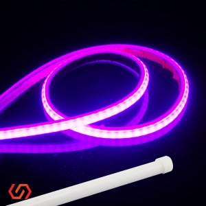 SB 12V용 오토바이 자동차 실리콘 슬림 V5 면발광 LED바 핑크 아이라인