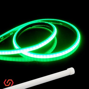 SB 12V용 오토바이 자동차 실리콘 슬림 V5 면발광 LED바 그린 아이라인