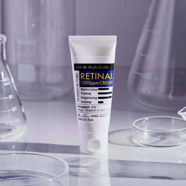 [비건인증] 더마팩토리 레티날 1000ppm 크림 30ml/비타민A 레티날 레티놀 모공탄력 깐달걀피부 리프팅 미백 주름개선 레틴A 탄력 포르테 초고함량 레티노이드