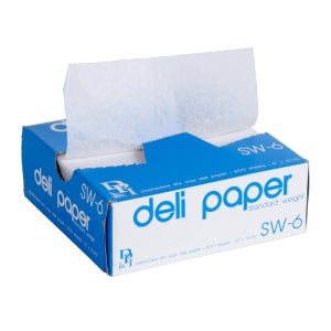 DPI 왁스 델리 페이퍼 500매 4팩 6x10.75인치 Durable Packaging SW-6 x 10 3/4 Interfolded Deli Wrap