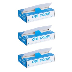 DPI 왁스 델리 페이퍼 500매 3팩 10x10.75인치 Durable Packaging SW-10 10 x 10 3/4 Interfolded Deli