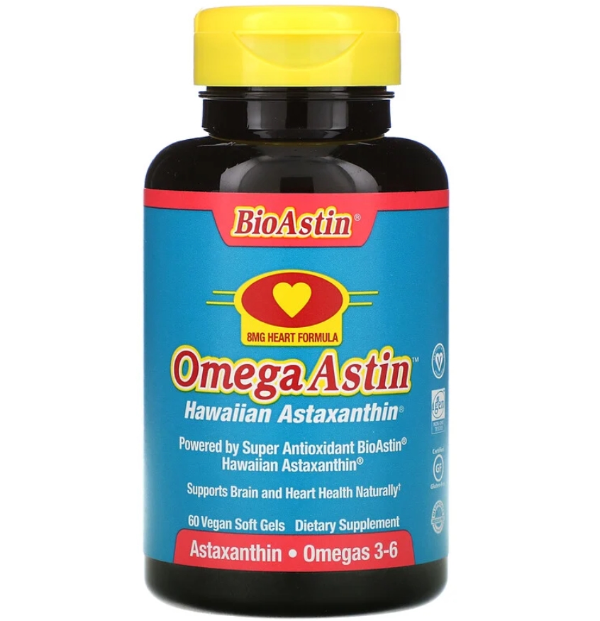 뉴트렉스하와이 <b>오메가아스틴</b> 하와이안 아스타잔틴 60 비건 소프트젤