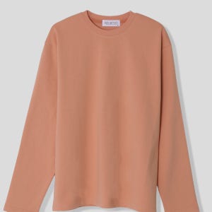 [클리어런스세일][Women][에두아르도]릴렉스 세미오버핏 긴팔 슬리브 티셔츠