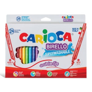 까리오까 비렐로 슈퍼워셔블 더블컬러펜 24색