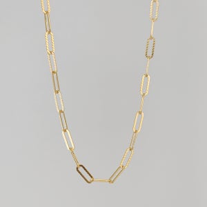 24K 순금 3.75g 클립체인 컷팅 목걸이