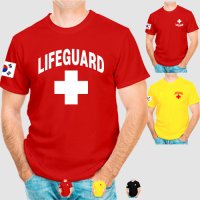 라이프가드 티셔츠 LIFEGUARD 수상안전요원 인명구조원 티 20수 면