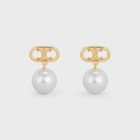 [CELINE] 셀린느 메일론 트리오페 진주 귀걸이 골드 MAILLON TRIOMPHE PEARL EARRINGS GOLD 46W796BPE 01GI