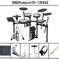 Roland 롤랜드 전자드럼 TD-17KVX2 V-Drums 코치모드탑재/블루투스지원(TD17KVX2) 풀옵션 세트