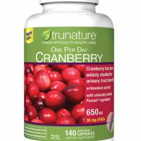 크랜베리 trunature Pacran Cranberry 650 mg, 140 식물성 캡슐