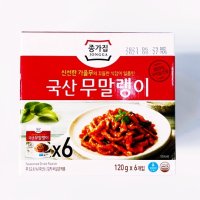 종가집 국산 무말랭이 무침 120g x 6개입 아이스박스포장