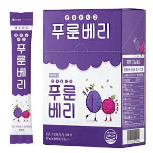 바로바디 푸룬베리 스틱 크랜베리 엘더베리 임산부 아기 그릭요거트 주스 10ml 30포